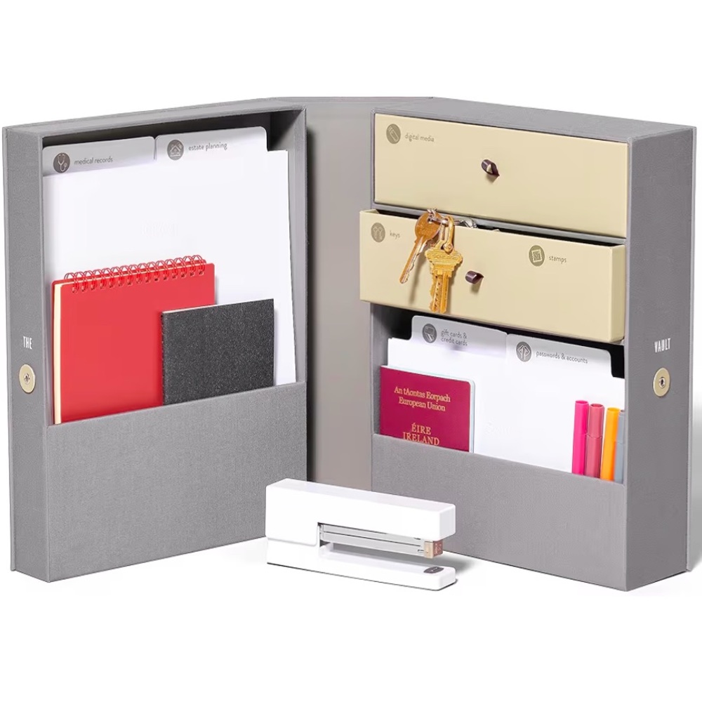 Gray Home Office Organizer